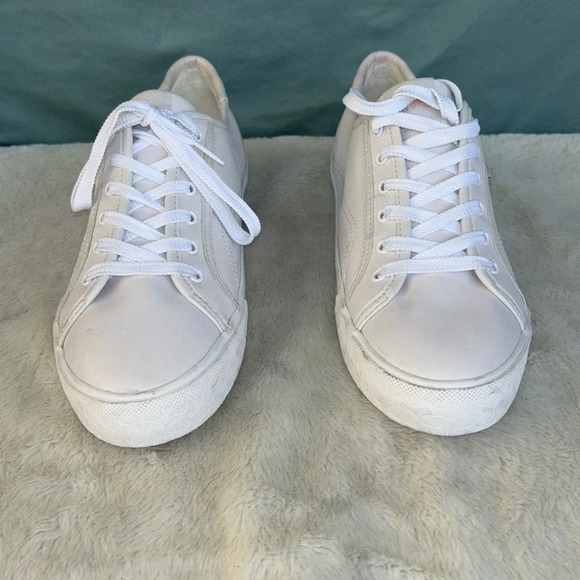GUC Women's COACH Optic White Citysole Platform Leather Sneaker Size 11 - Picture 1 of 9